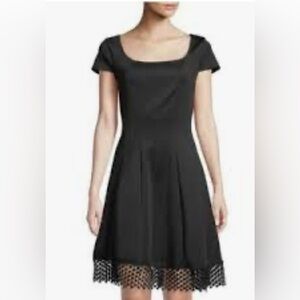 Donna Ricco, New York Nordstrom black dress with lace hem gothic size 18W